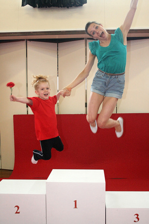 Ellie and Gabby - airborne!
